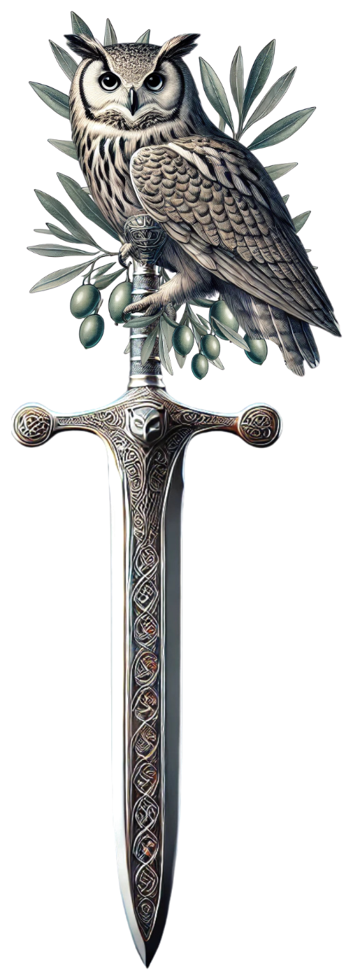 Boot Camp owl and sword emblem